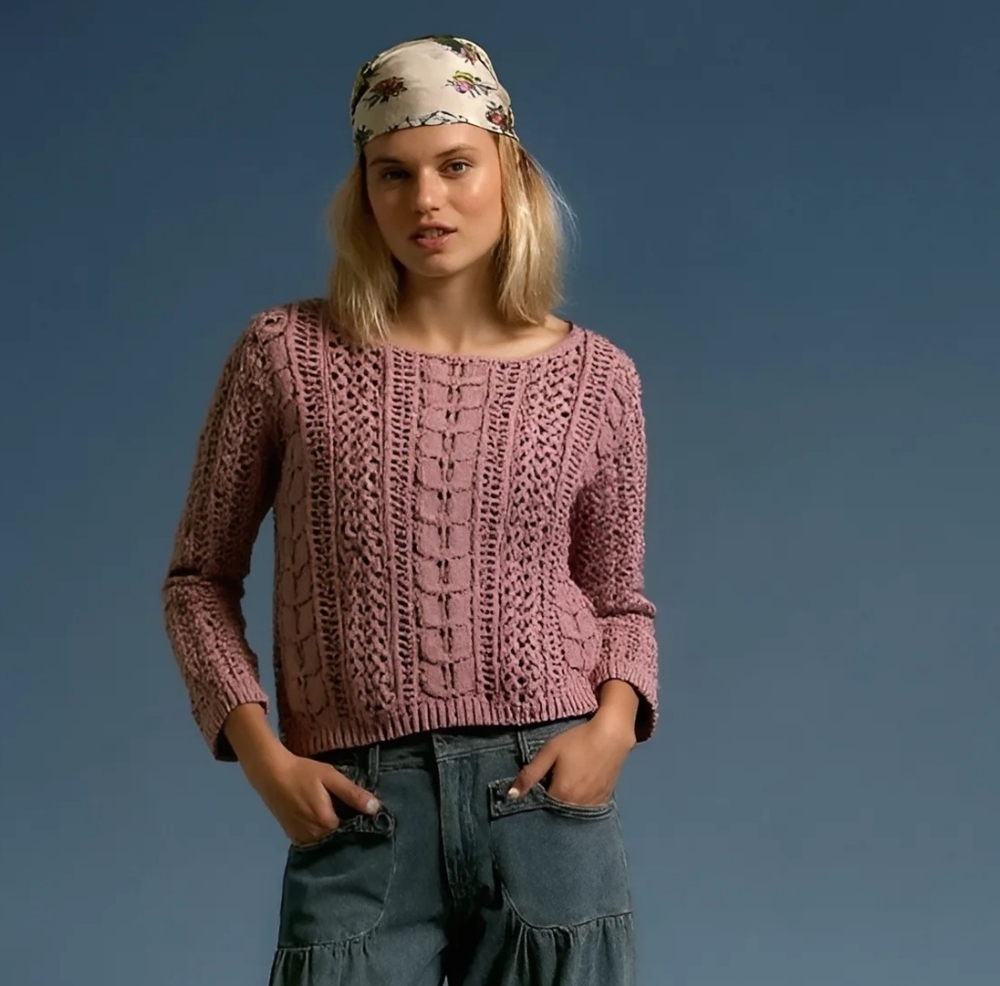 ***SOLD*** MOON AND MADISON Chunky Cable Knit Sweater Size Large
